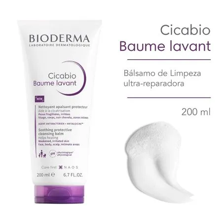 Bálsamo de Limpeza Corporal Bioderma Cicabio – Baume Lavant – 200ml - Imagem 4