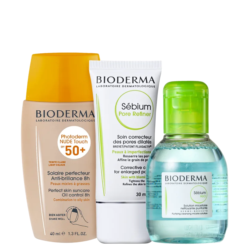 Kit Bioderma Facial Trio (3 Produtos)