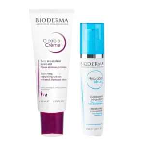 Bioderma Cicabio + Hydrabio Kit – Hidratante Facial + Sérum Concentrado – Kit