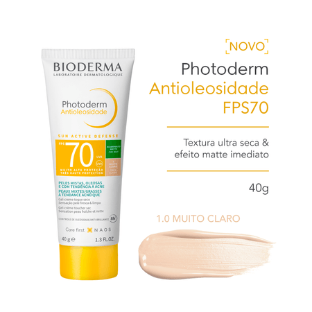 Photoderm Antioleosidade FPS 70 Cor 2.0 (Tubo de 40mL) - Imagem 3